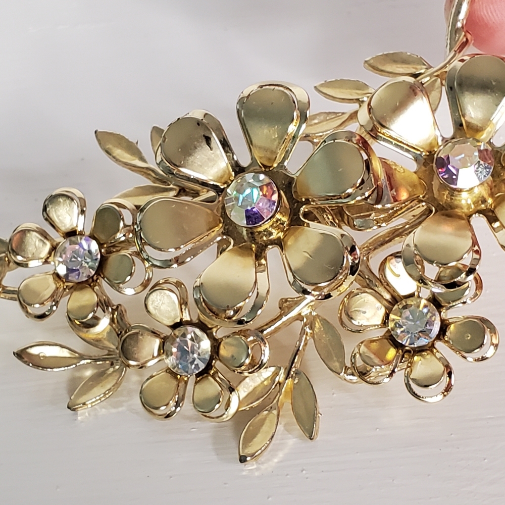 Coro Brooch Flower Pin